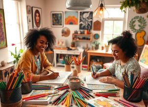 Coloring pages inspire creativity