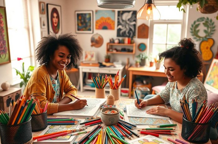 Coloring pages inspire creativity